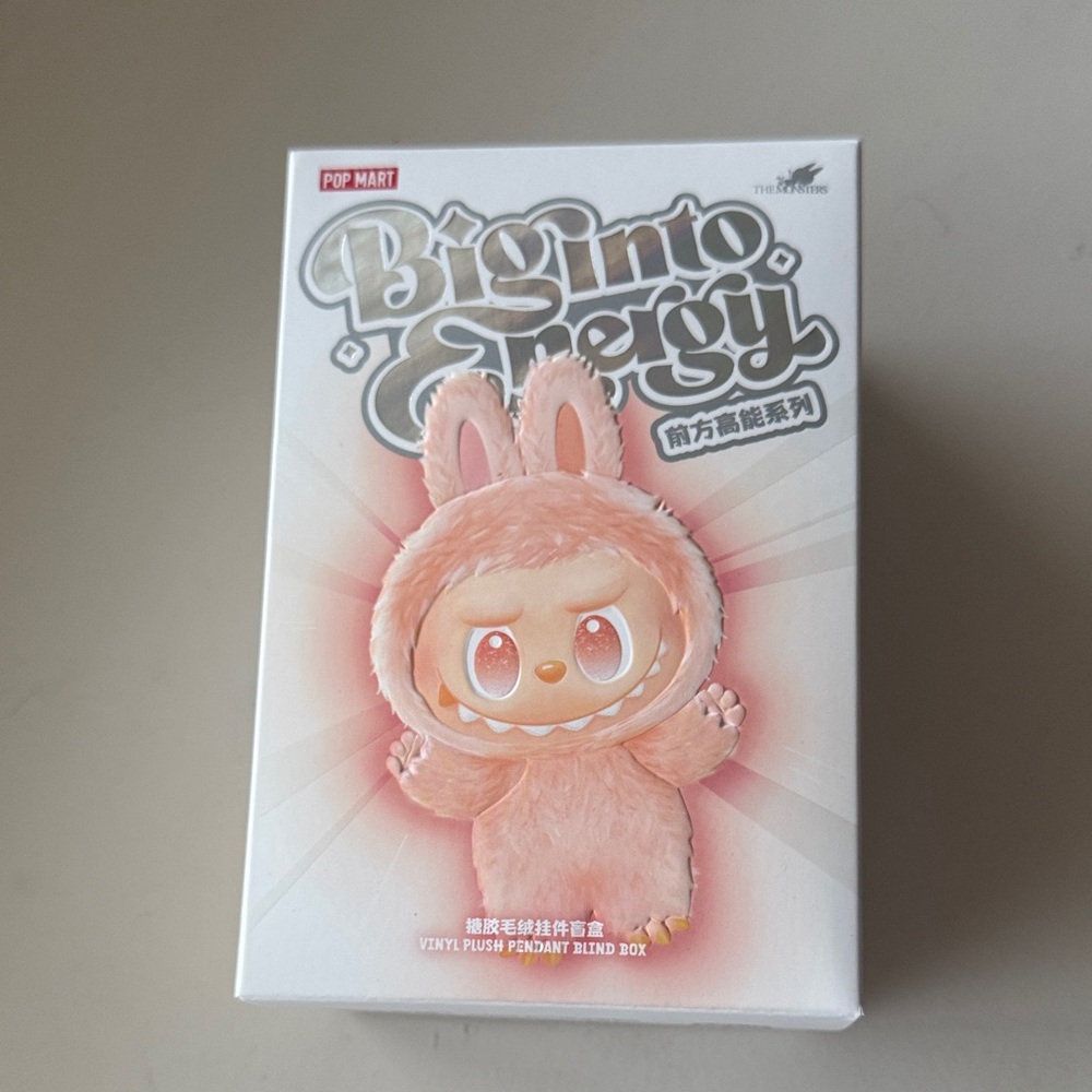 LABUBU Pop Mart Big into Energy HOPE Plush Pendant Blind Box